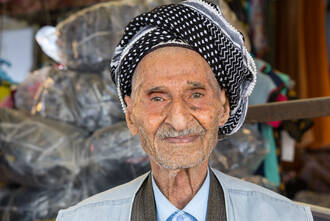 Alter Basari auf dem Markt in Erbil