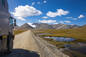 Fahrt auf den Pereval Suyek Pass, auf über 4000 Metern Höhe