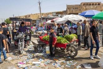 Chaotisch-schmutziger, doch begeisternder Markt in Kirkuk
